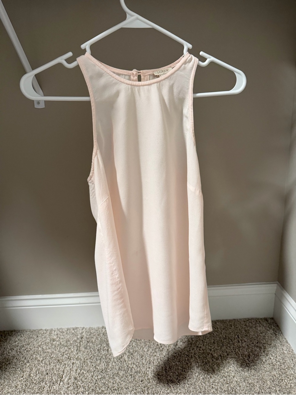J. Crew Pale Pink Sleeveless Shell Top